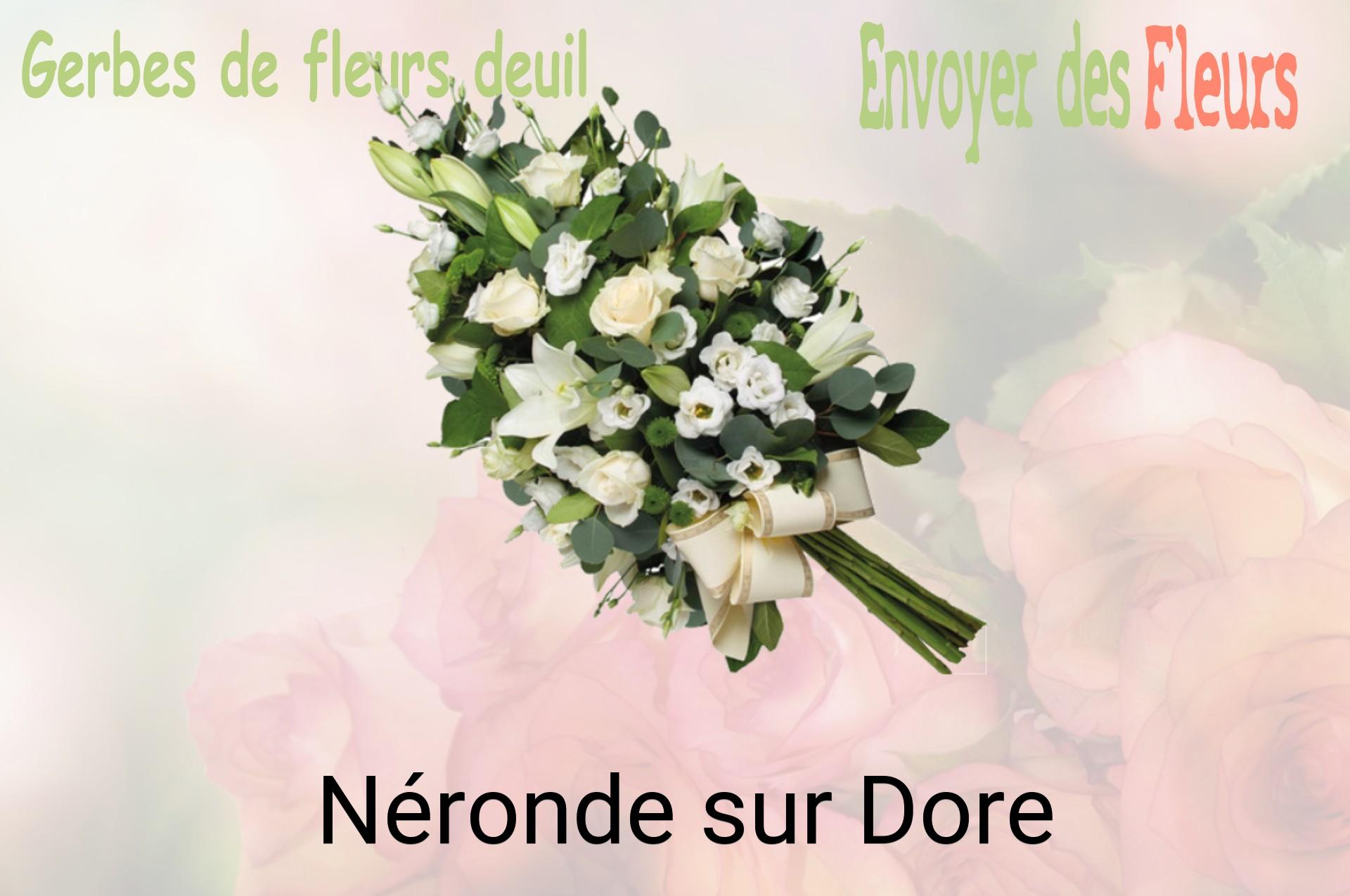 Gerbe de fleurs de deuil livrée à Néronde-sur-Dore